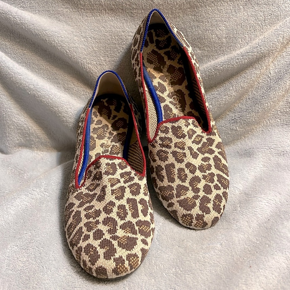 Rothys Ladies Flats Animal Print Size 9